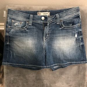 BKE denim shorts
